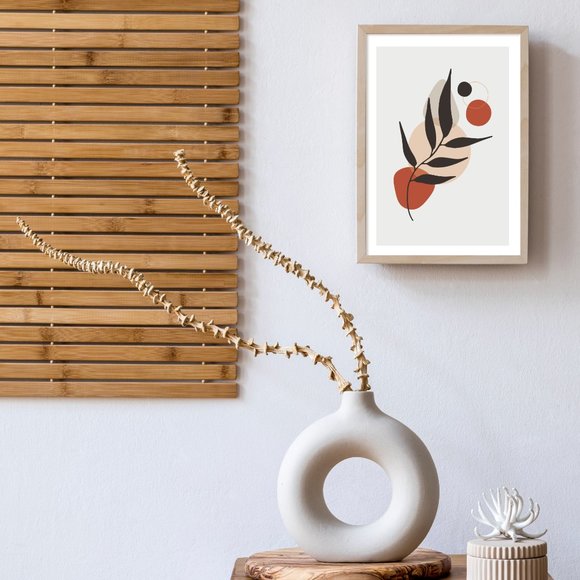 Modern Minimalist Abstract Nature Boho Wall Art Print Home Decor [No Frame] - Picture 4 of 7